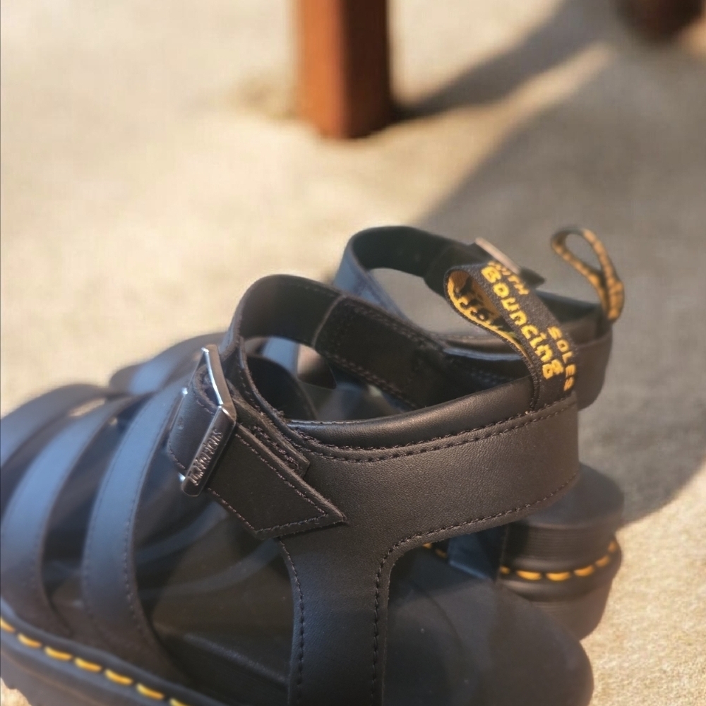 Dr. Martens Black Platform Sandals - Picture 3 of 5